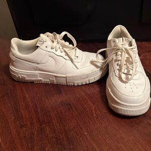 White Nike Air Forces